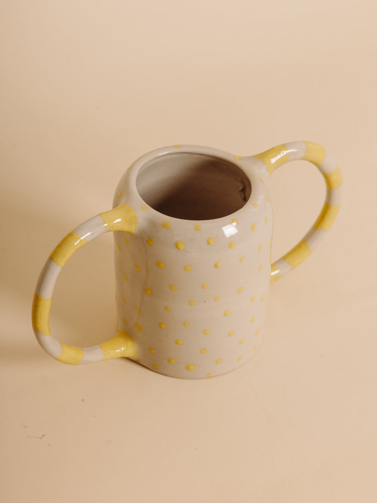 Vase CIRCUS Totem YELLOW (pièce unique)