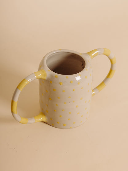 Vase CIRCUS Totem YELLOW (pièce unique)