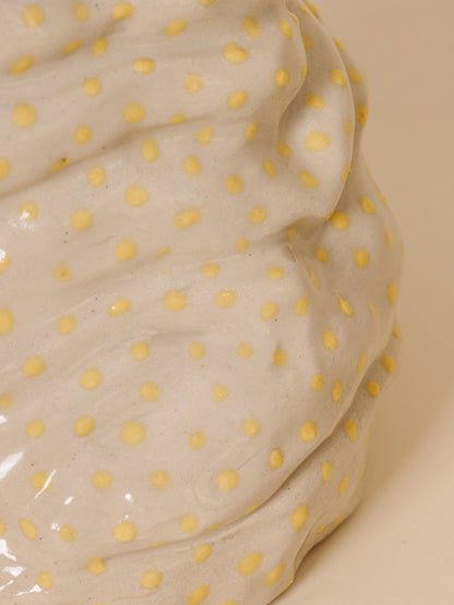 Vase CIRCUS Confettis S YELLOW (pièce unique)